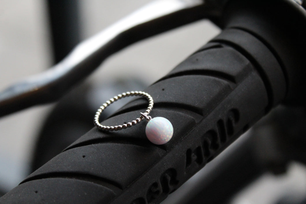 Ice Opal Ring Silver