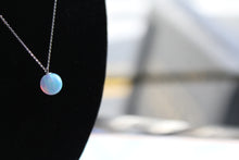 Load image into Gallery viewer, Silver Sun Opal Necklace
