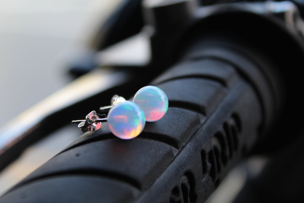 Sun Opal Studs