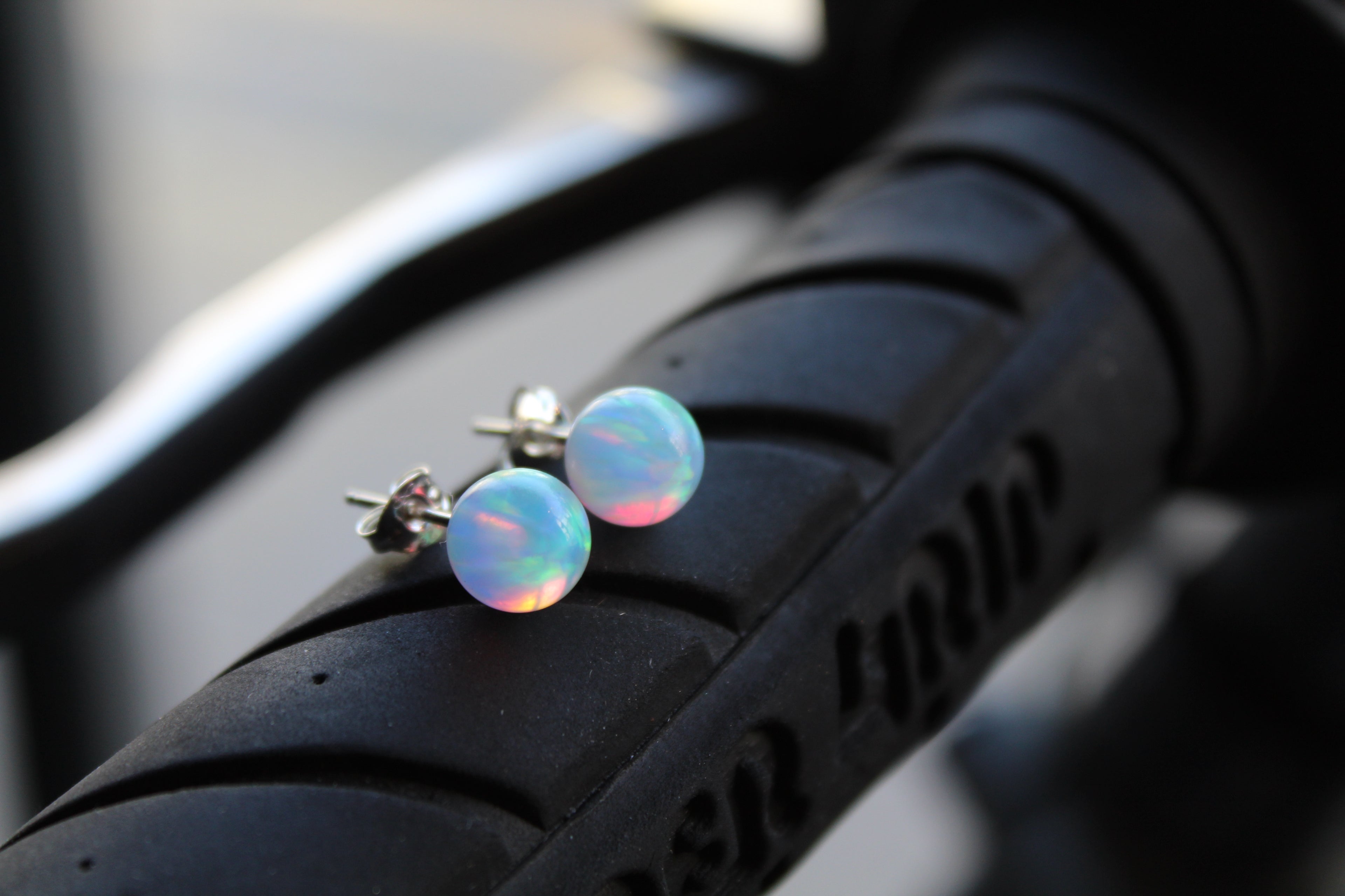 Sun Opal Studs