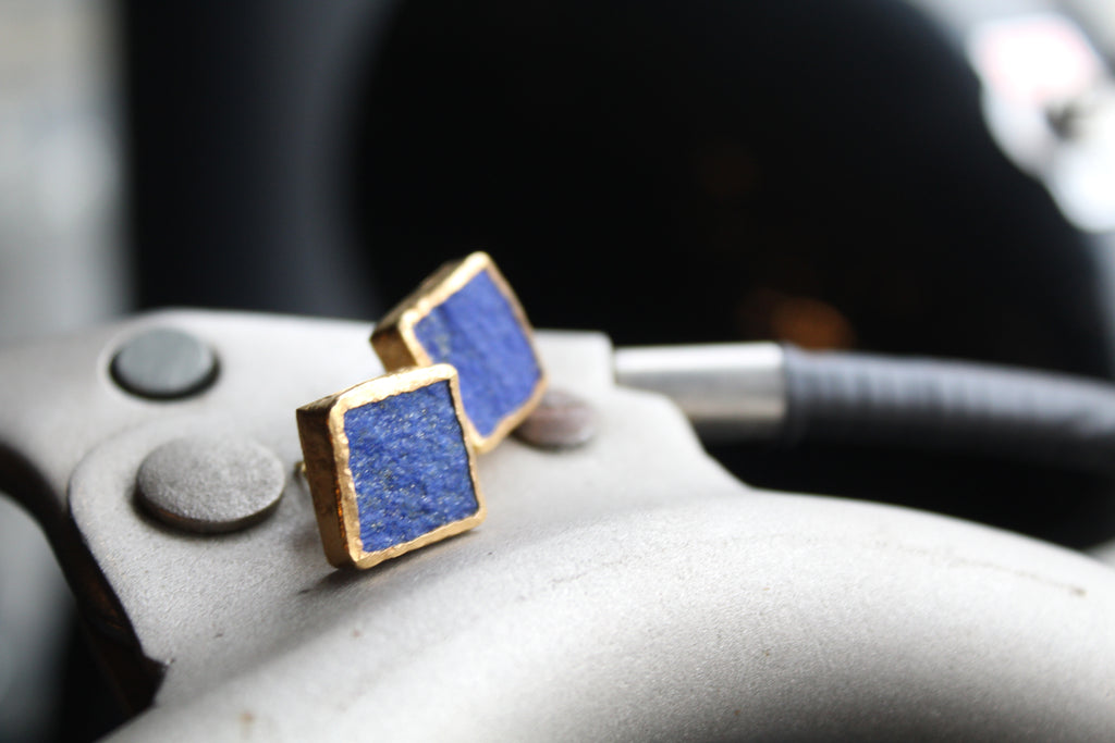 Lapis Lazuli Studs