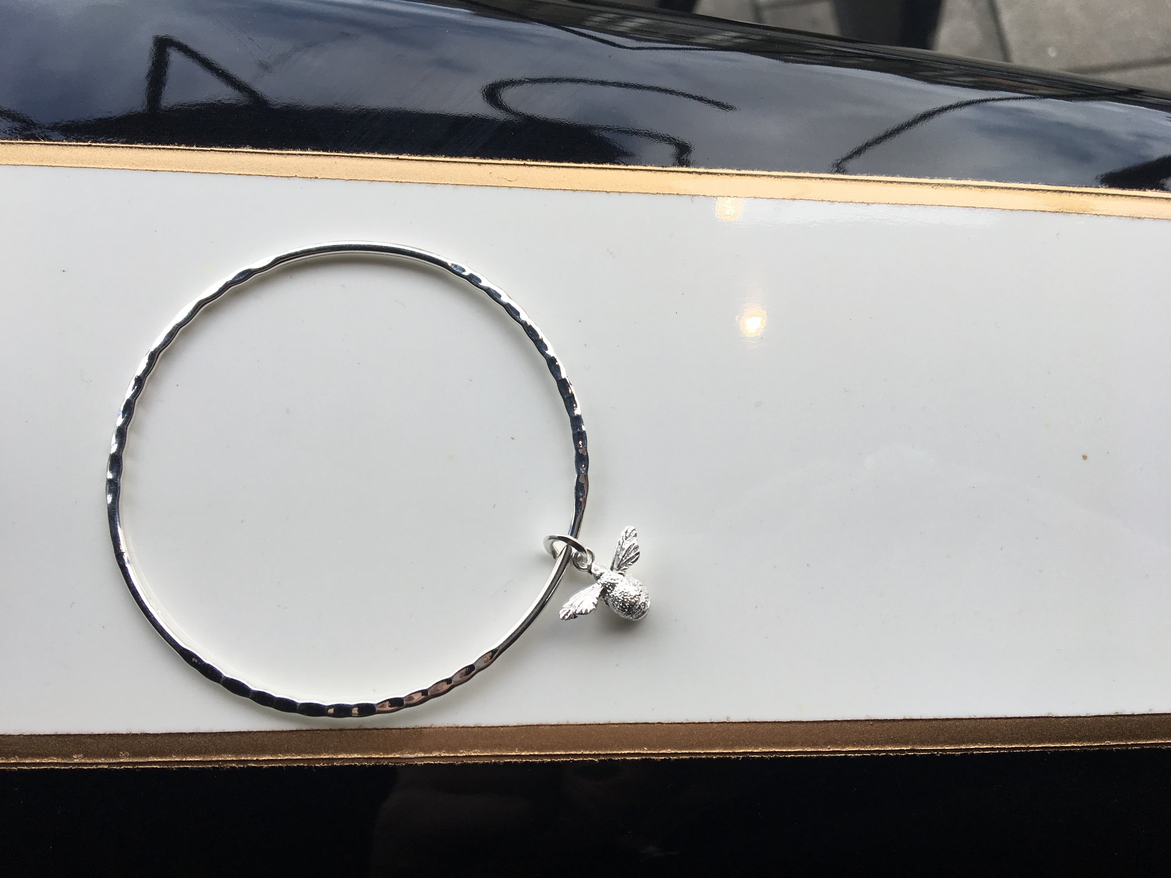 Textured Bumble Bee Bangle