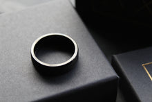 Load image into Gallery viewer, Steel Ring with Carbon Fibre and Black IP Plate
