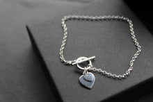 Load image into Gallery viewer, T- Bar Hearts Bracelet
