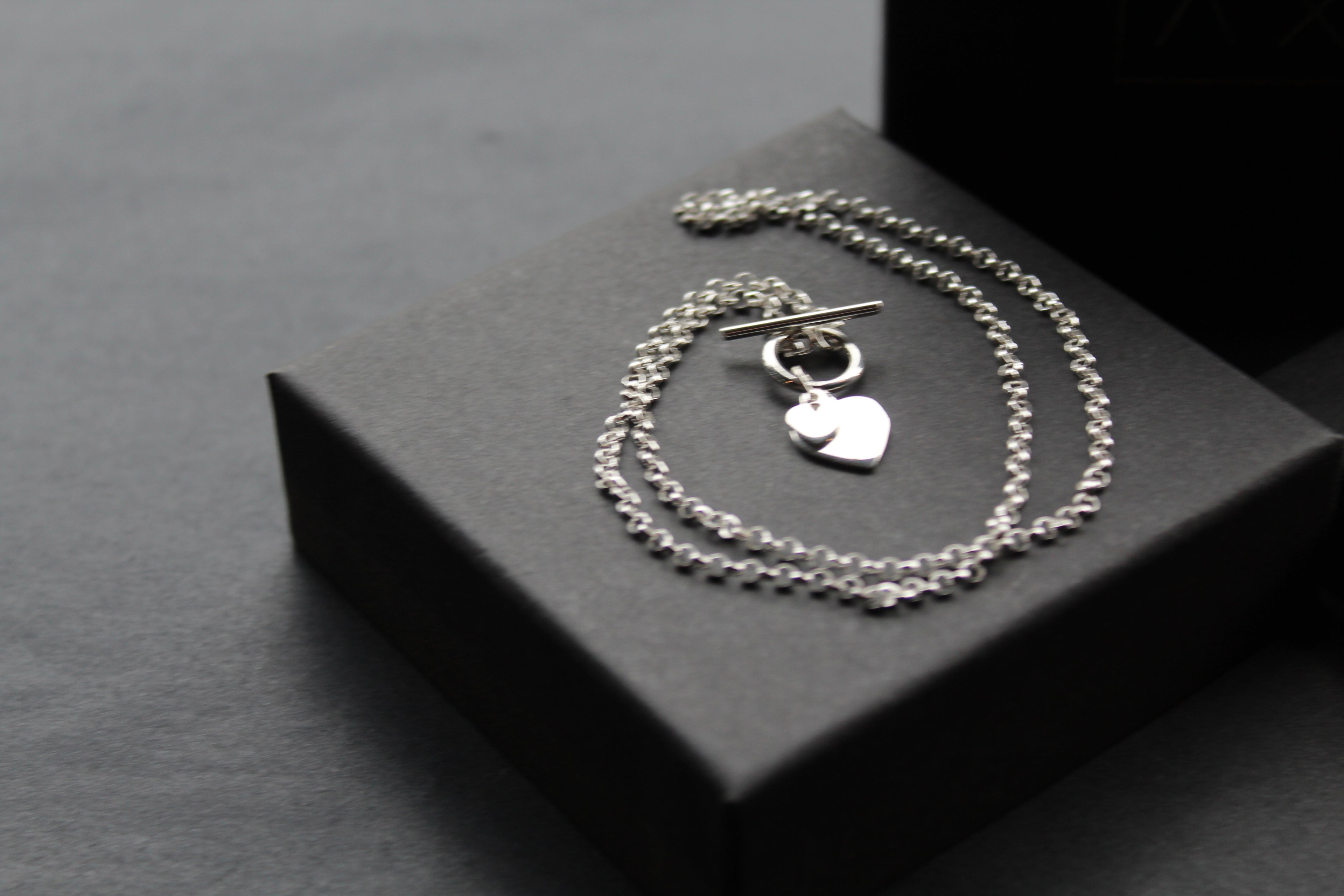 T- Bar Hearts Chain Necklace