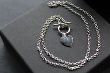Load image into Gallery viewer, T- Bar Hearts Chain Necklace
