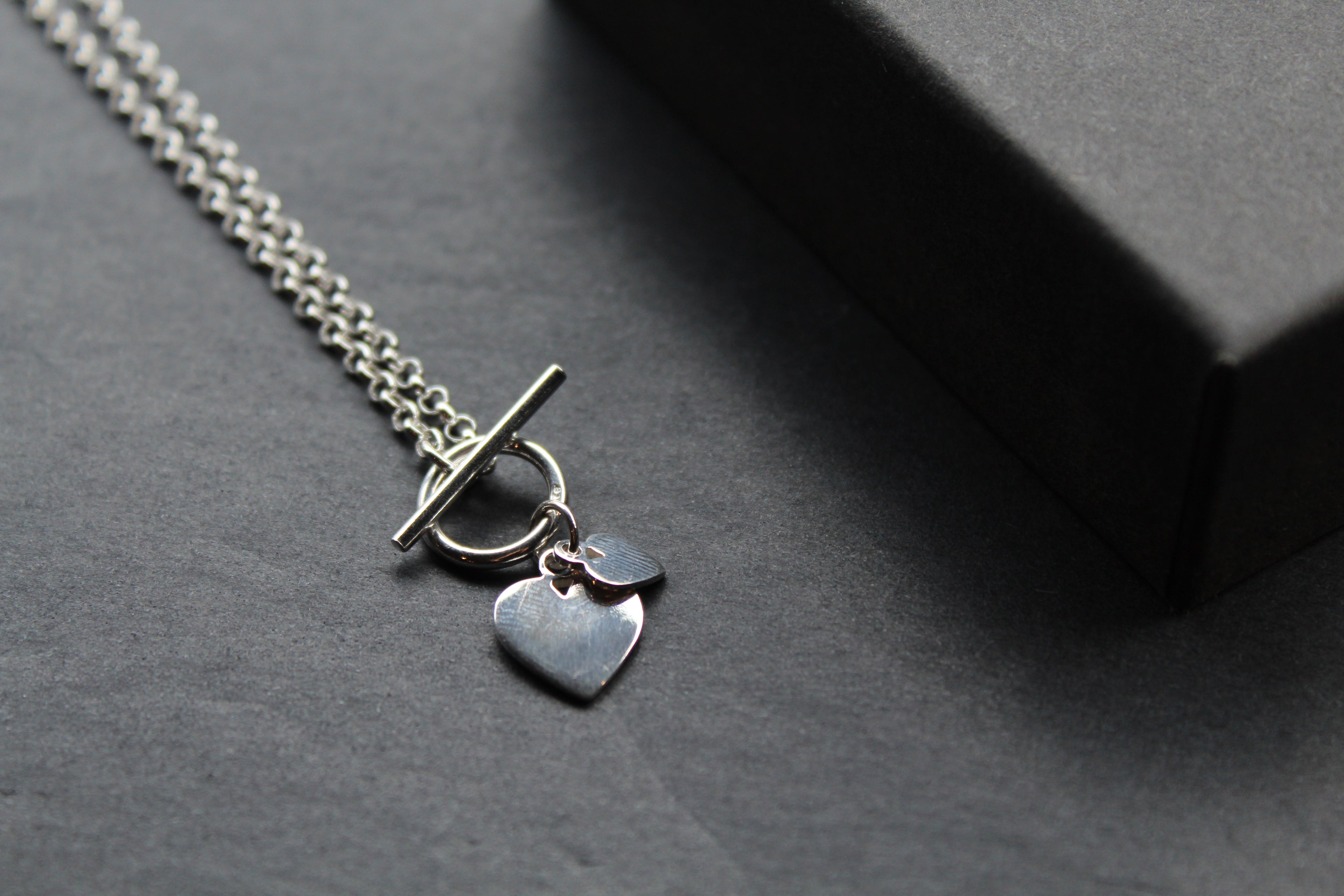 T- Bar Hearts Chain Necklace
