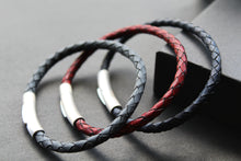Load image into Gallery viewer, Thin Single Plait Leather Bracelets
