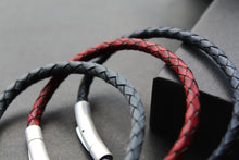 Load image into Gallery viewer, Thin Single Plait Leather Bracelets
