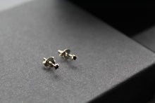 Load image into Gallery viewer, Tiny Black Studs

