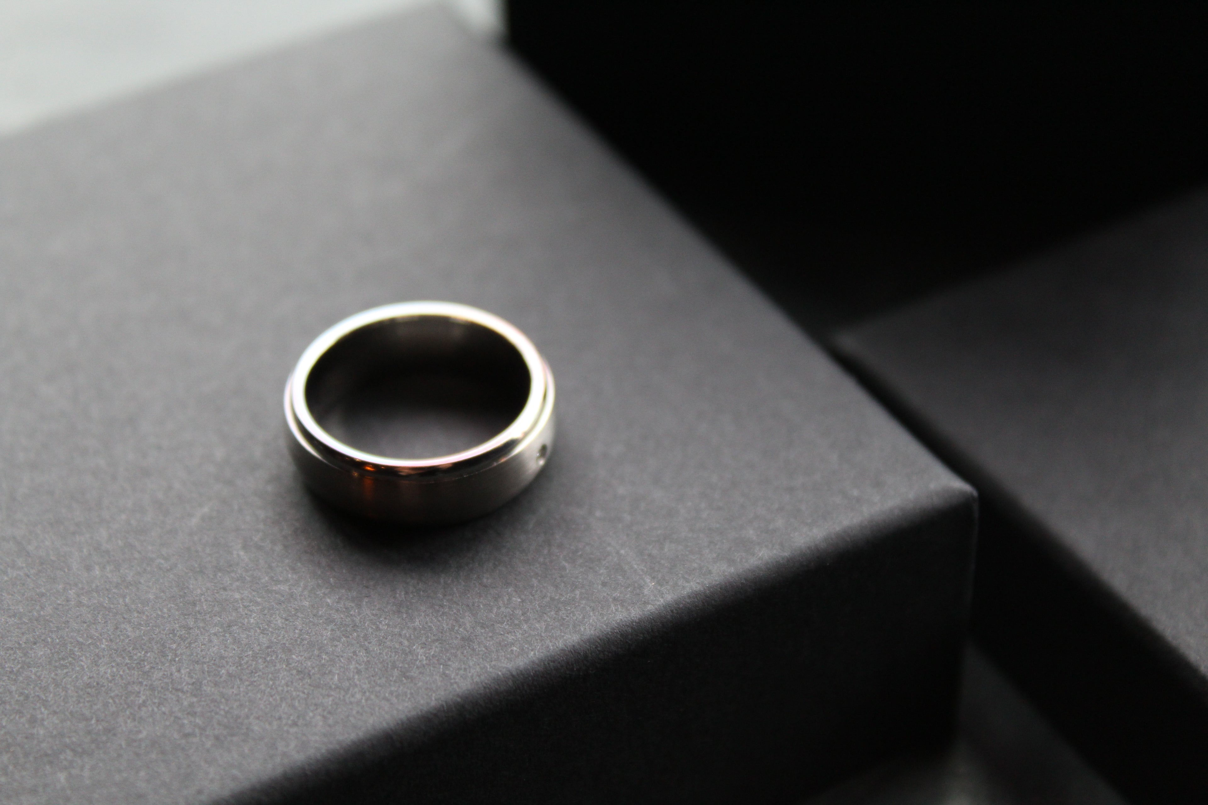 Titanium Ring with 0.02ct Diamond