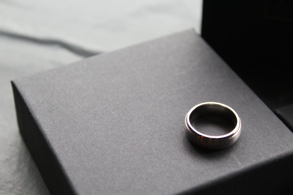 Titanium Ring with 0.02ct Diamond