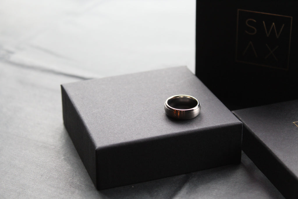 Titanium Ring with 0.02ct Diamond