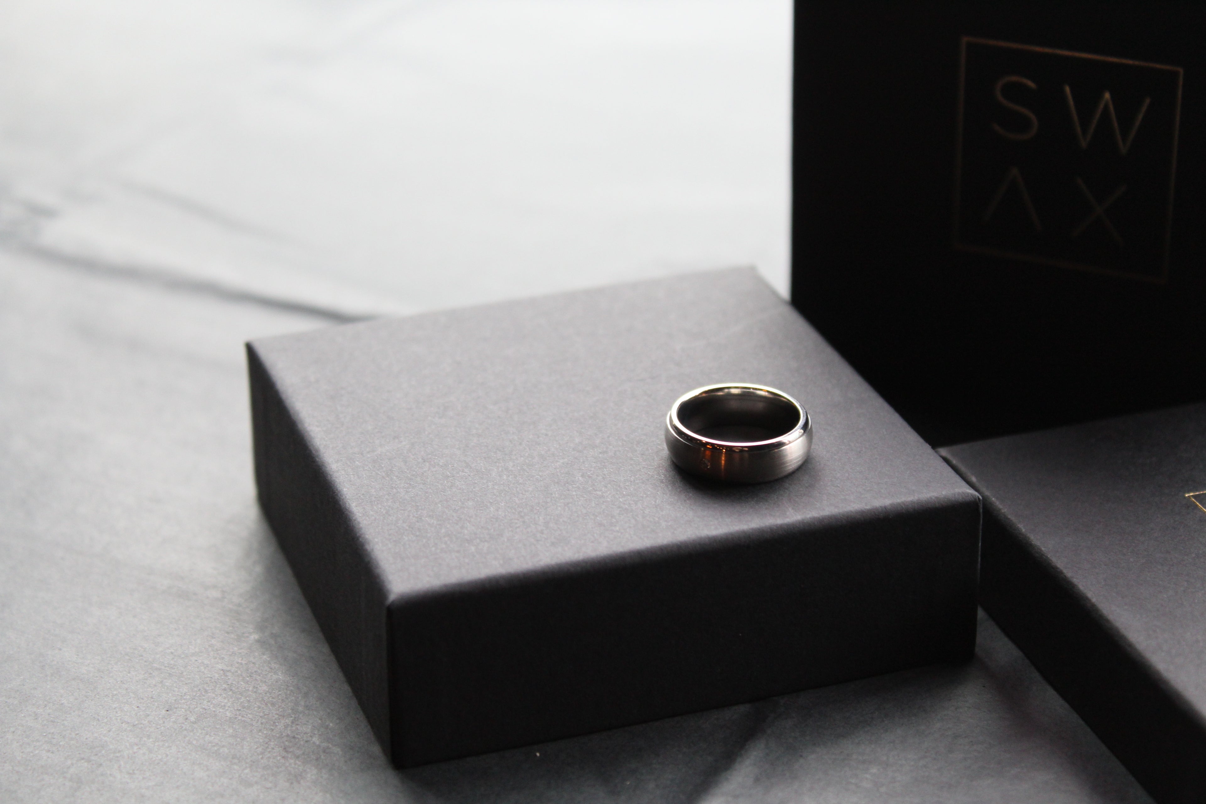 Titanium Ring with 0.02ct Diamond