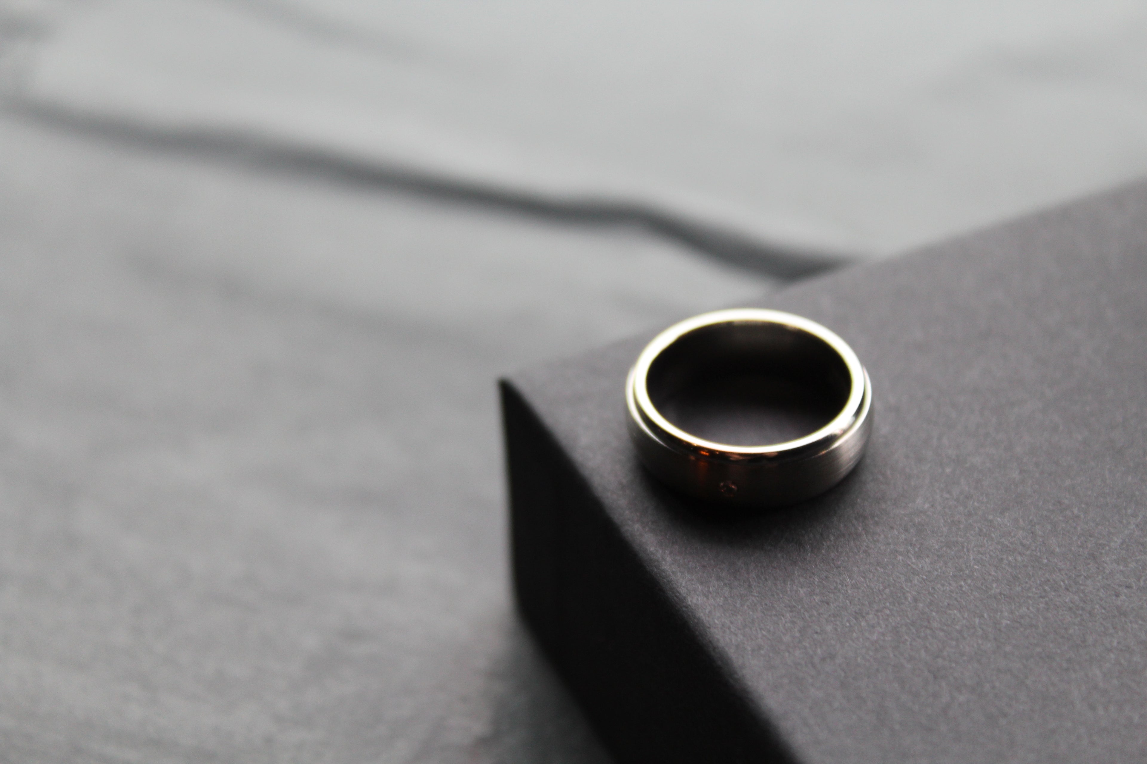 Titanium Ring with 0.02ct Diamond