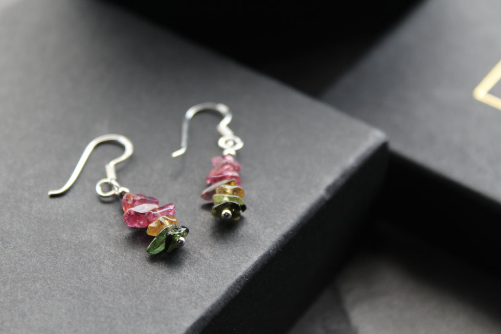 Tourmaline Chip Earrings