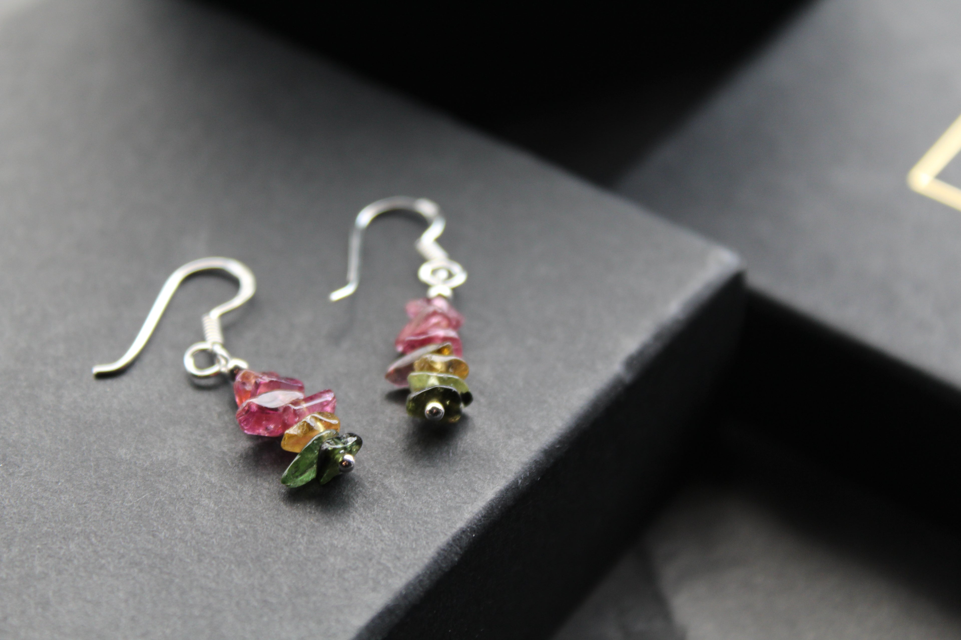 Tourmaline Chip Earrings