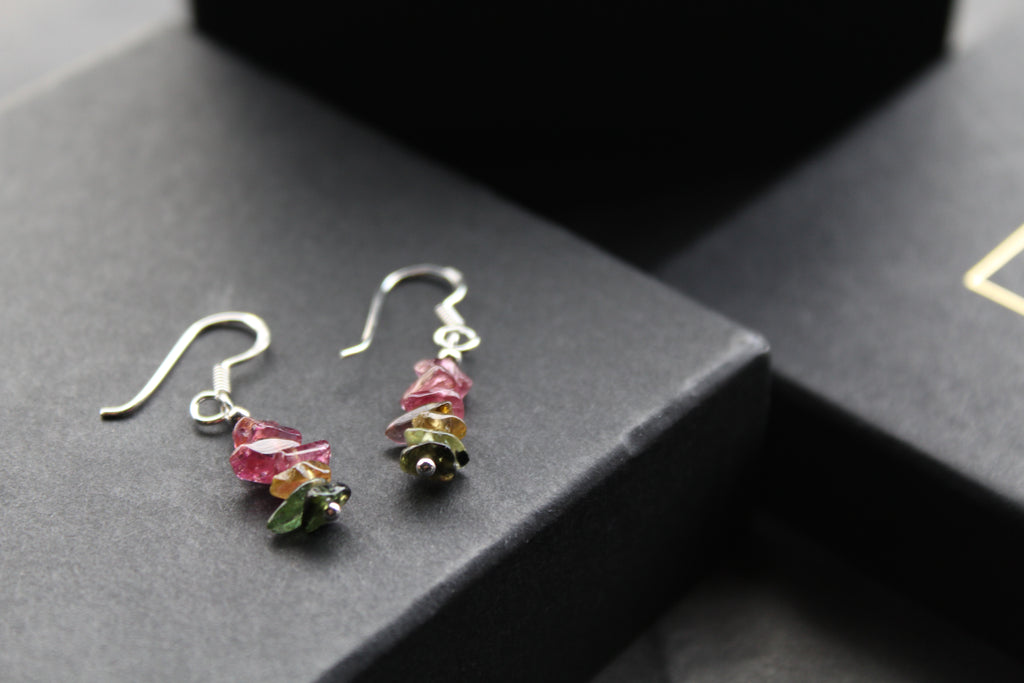 Tourmaline Chip Earrings