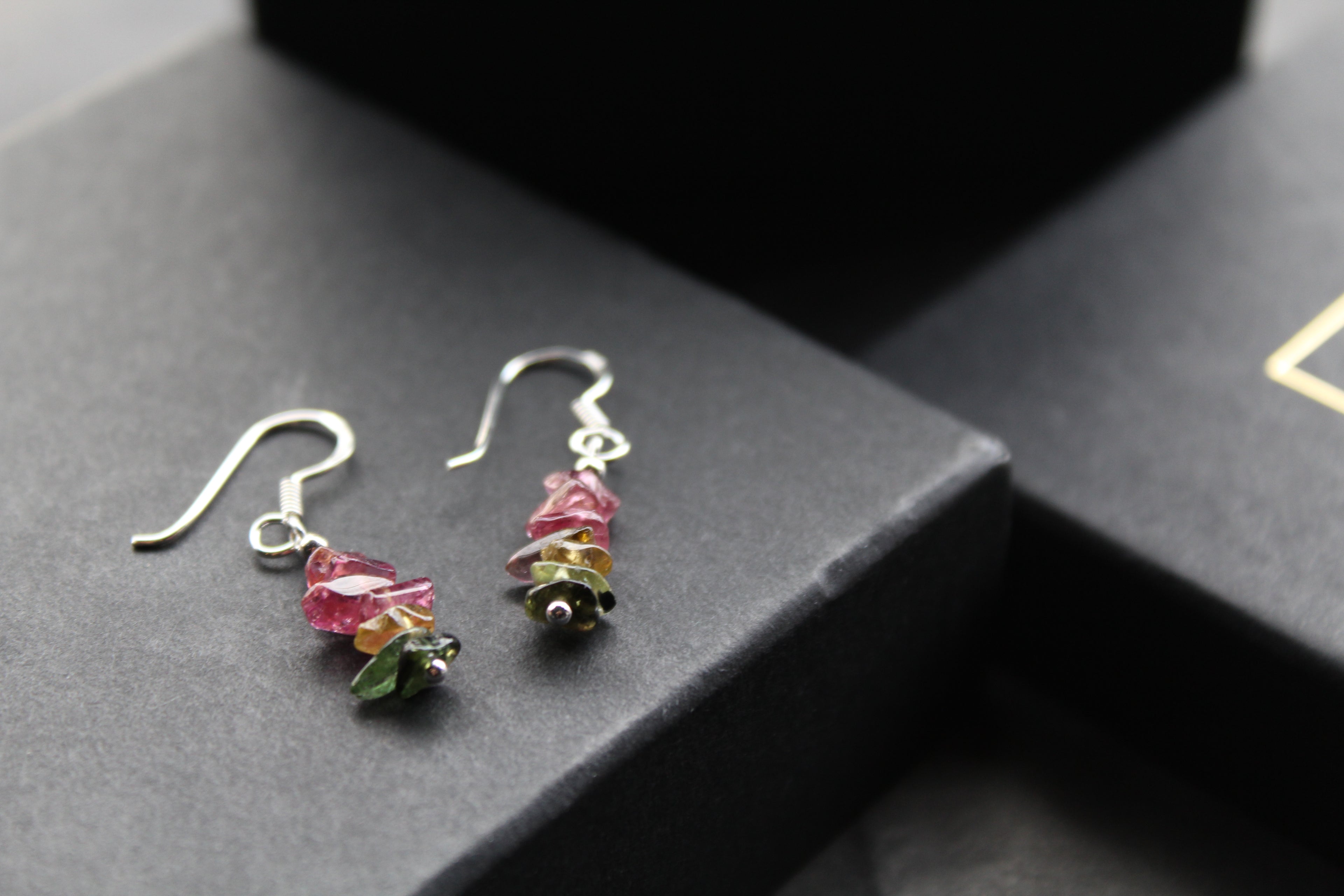 Tourmaline Chip Earrings