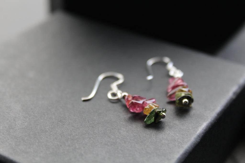 Tourmaline Chip Earrings