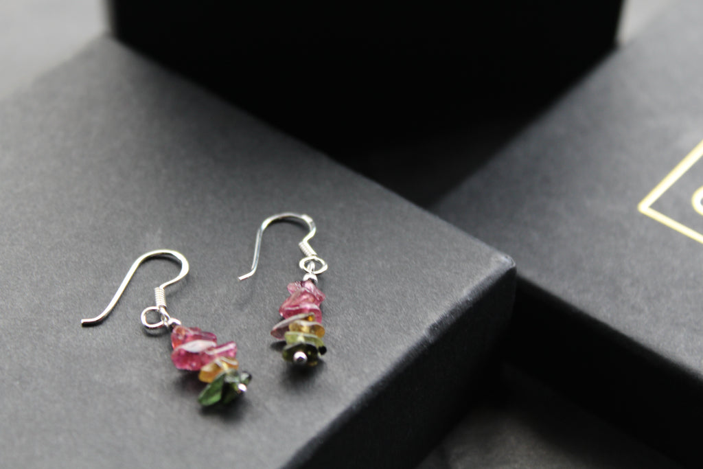 Tourmaline Chip Earrings