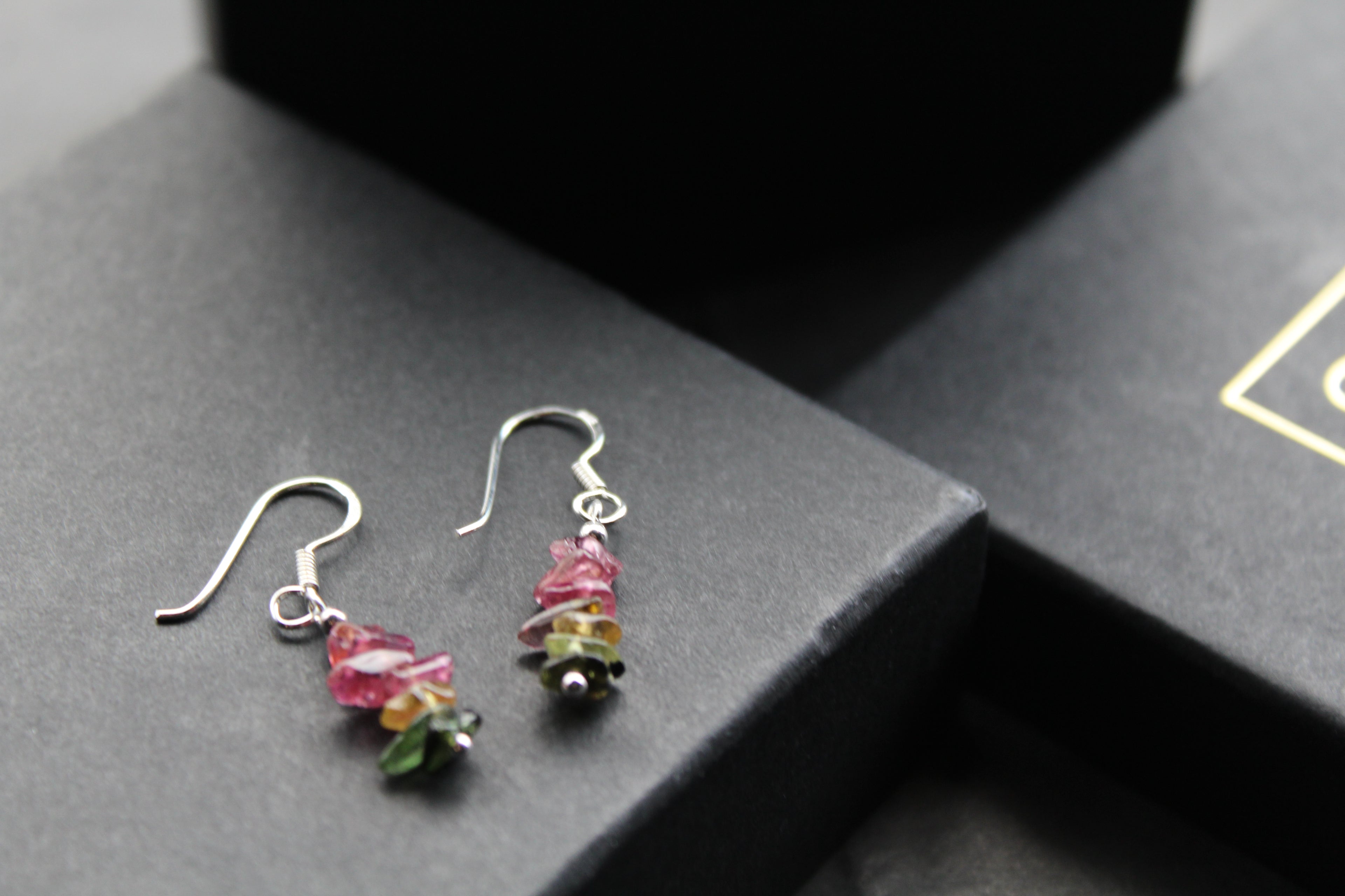 Tourmaline Chip Earrings