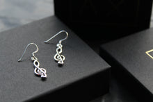 Load image into Gallery viewer, Treble Clef Drop Earrings
