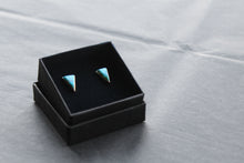 Load image into Gallery viewer, Triangle Turquoise Studs

