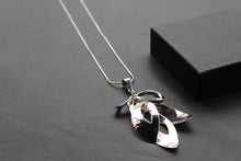 Load image into Gallery viewer, Tumbling Leaves Silver Pendant with 18-20&quot; Chain
