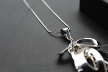 Load image into Gallery viewer, Tumbling Leaves Silver Pendant with 18-20&quot; Chain
