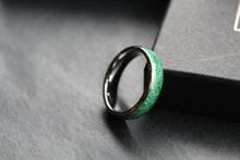 Load image into Gallery viewer, Tungsten Carbide Malachite Ring
