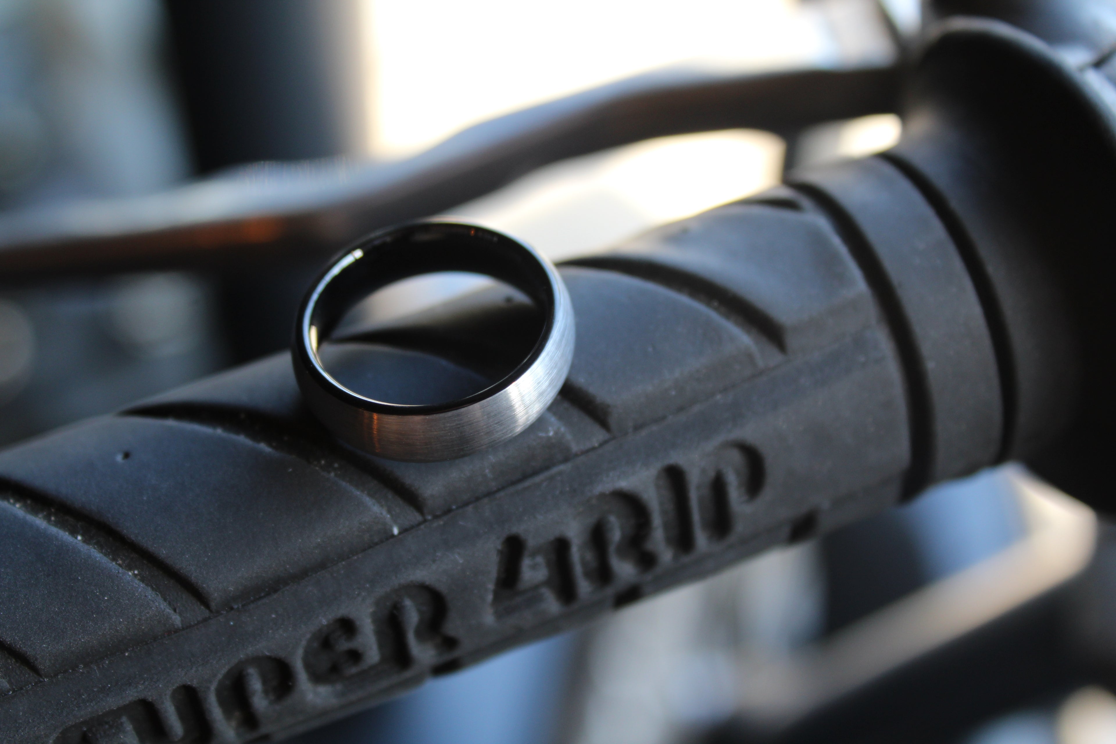 Unisex Tungsten Carbide Ring with Black Plating