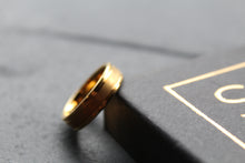 Load image into Gallery viewer, Tungsten Carbide Ring with Gold IP Plating
