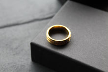 Load image into Gallery viewer, Tungsten Carbide Ring with Gold IP Plating
