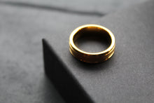Load image into Gallery viewer, Tungsten Carbide Ring with Gold IP Plating
