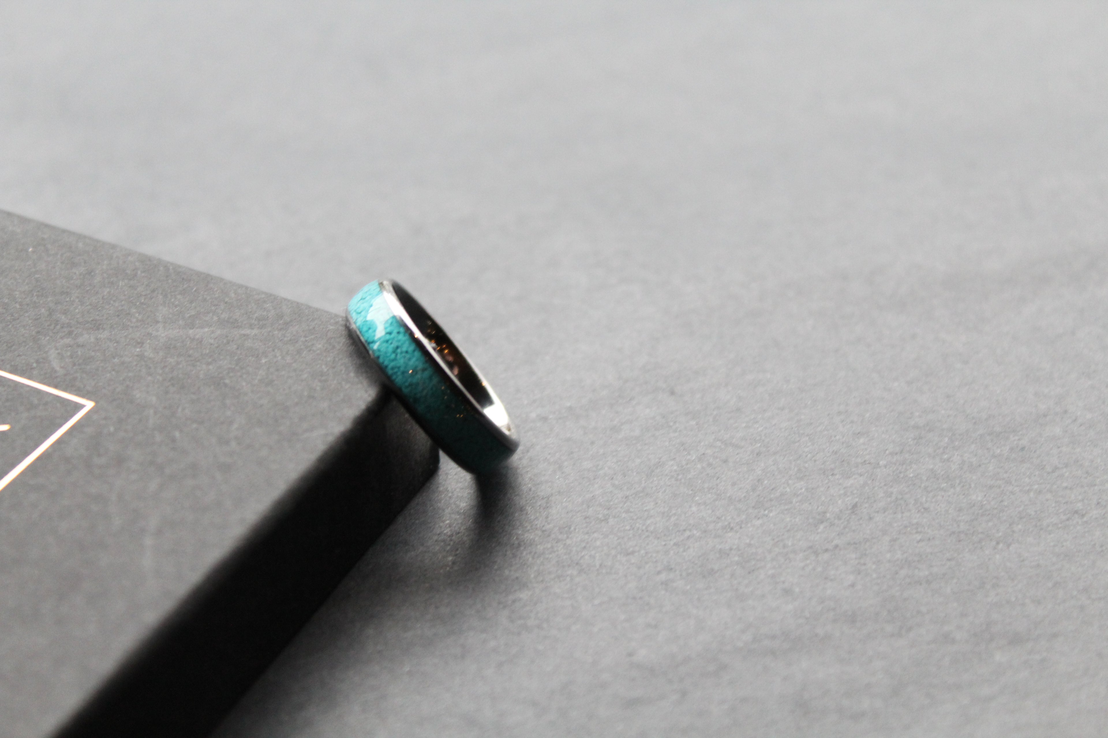 Tungsten Carbide Turquoise Ring