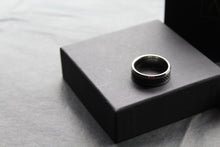 Load image into Gallery viewer, Tungsten Ring with Black Carbon Inlay

