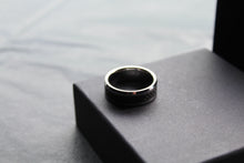 Load image into Gallery viewer, Tungsten Ring with Black Carbon Inlay
