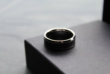 Load image into Gallery viewer, Tungsten Ring with Black Carbon Inlay
