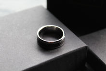 Load image into Gallery viewer, Tungsten Ring with Black Carbon Inlay
