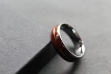 Load image into Gallery viewer, Tungsten Unisex Ring with Wood Inlay
