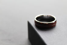 Load image into Gallery viewer, Tungsten Unisex Ring with Wood Inlay
