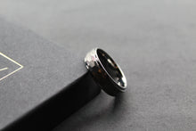 Load image into Gallery viewer, Tungsten Ring with Hammered Finish
