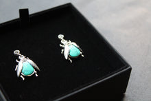 Load image into Gallery viewer, Turquoise Beetle Earrings
