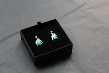 Load image into Gallery viewer, Turquoise Beetle Earrings
