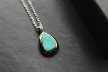 Load image into Gallery viewer, Turquoise Tear Drop Pendant and Chain

