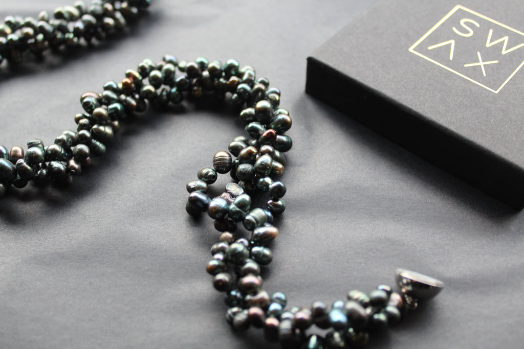 Twisted Baroque Style Pearl Necklace