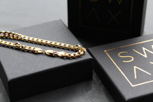 Load image into Gallery viewer, Unisex Gold Plated Sterling Silver Curb Chain Bracelet
