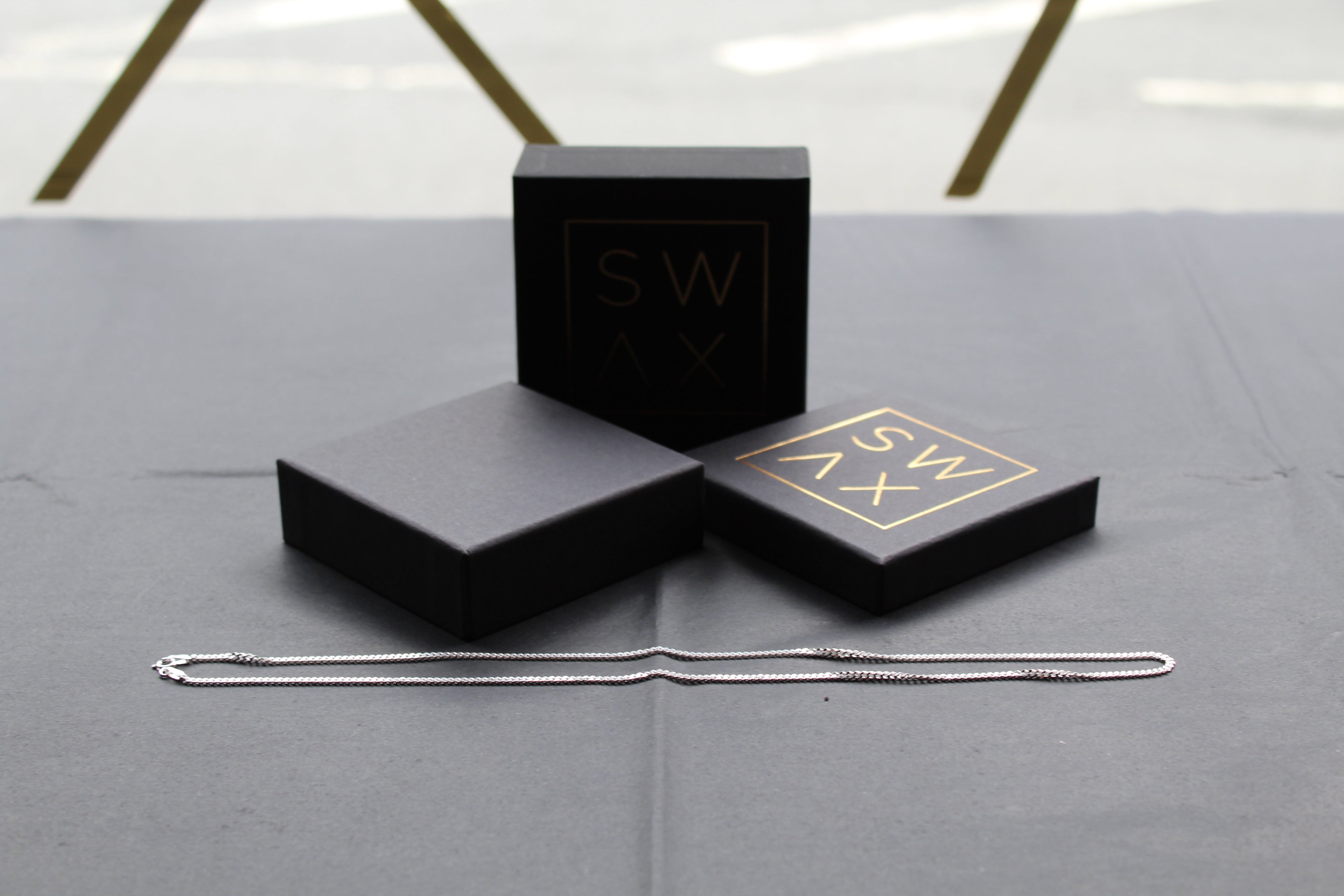 Unisex Silver Curb Chains