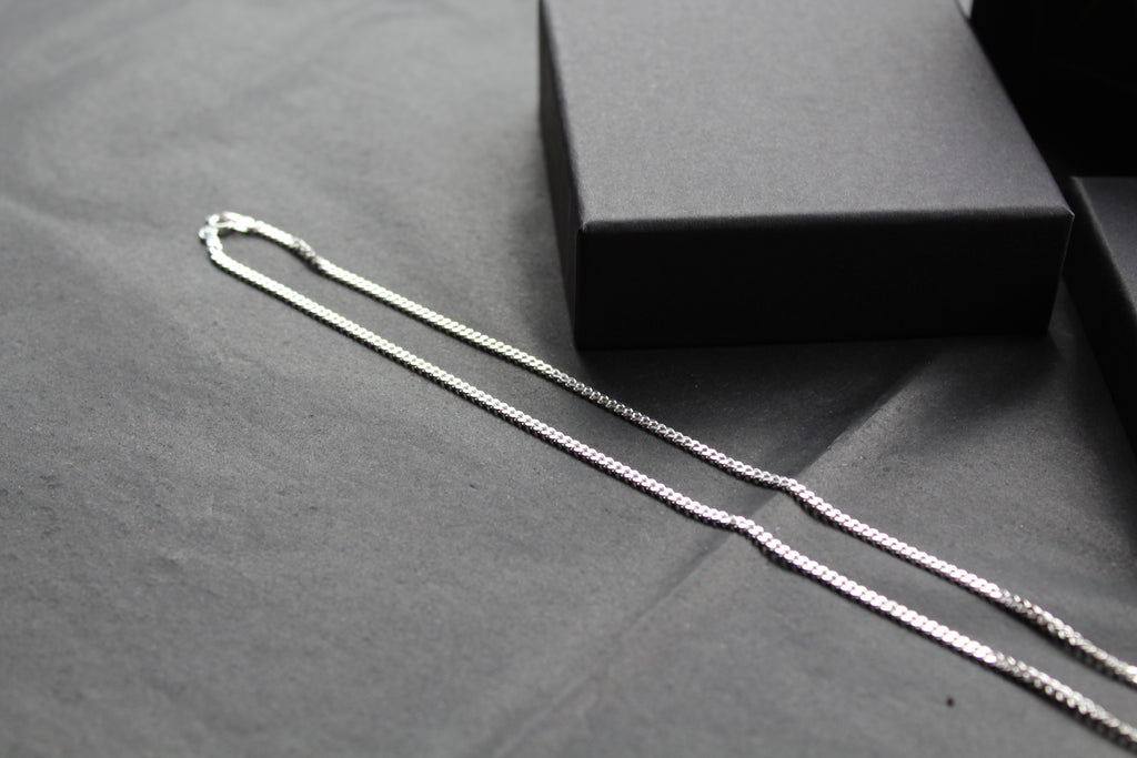 Unisex Silver Curb Chains